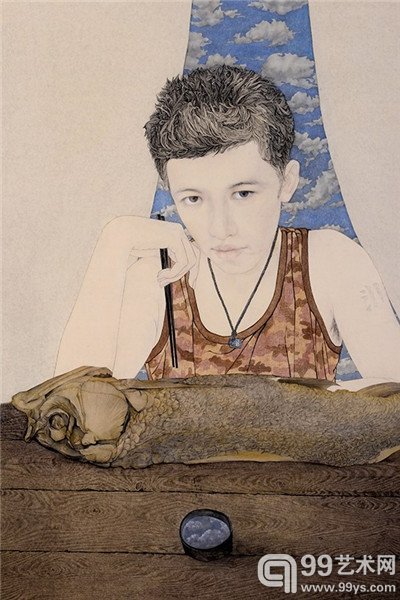 封面 《非鱼 非我》 73x117cm  2014