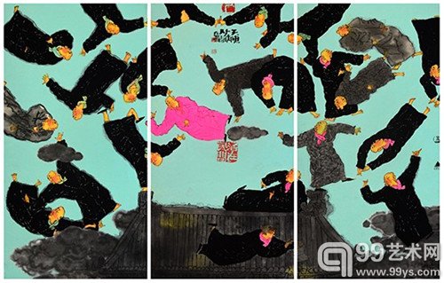 天使在人间  66x99cm  2014