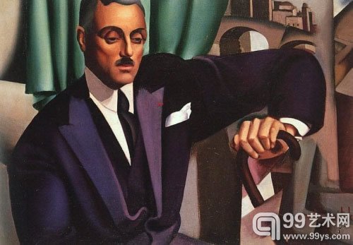 《艾李斯托夫殿下的肖像》，流亡白俄贵族（布面油画，65×2300px，1925年）
