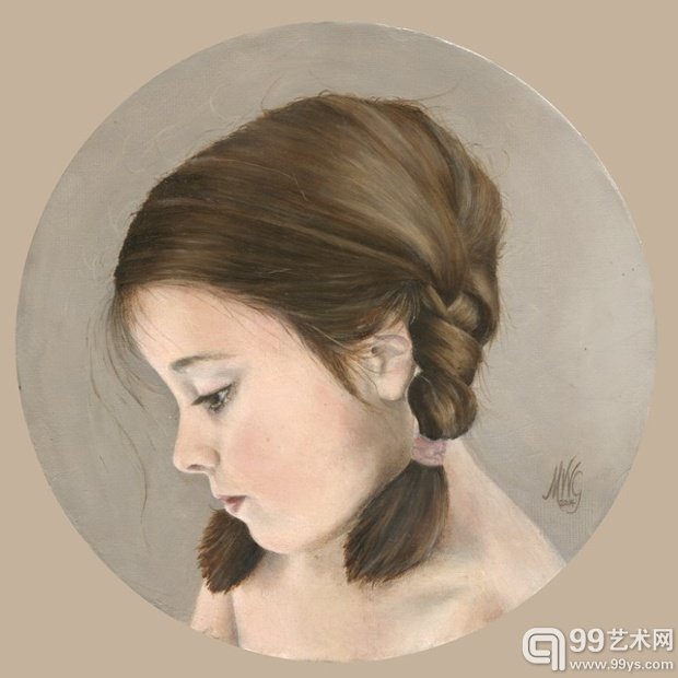 Lotti ,“这是一幅我女儿Charlotte的油画,当时她只有六岁,现在已经24岁了”,作者Moniquegeurts