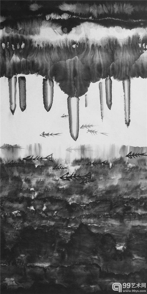 《水与剑》９0cm×１８０cm 