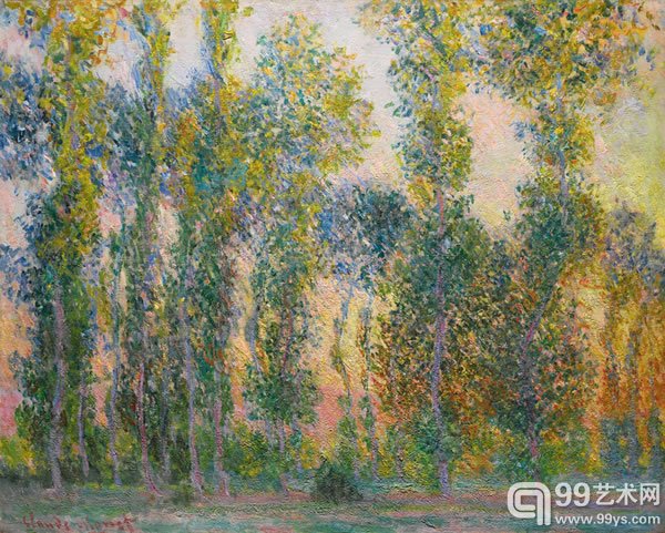 《吉维尼杨树林》（Les Peupliers Giverny，1887）【估价：900万至1200万英镑】