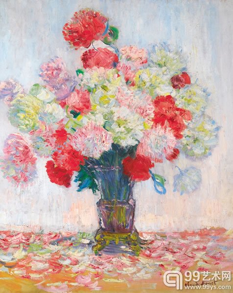 《牡丹花瓶》（VASE DE PIVOINES ，1882）【估价:120万至180万英镑】