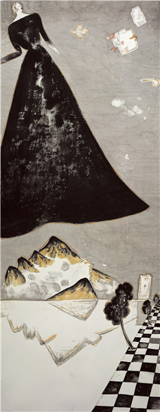 暖风·248cmx102cm·纸本设色·2012年