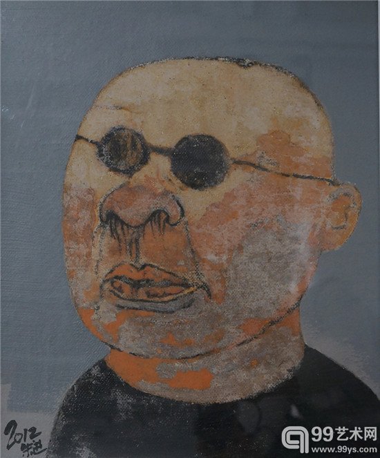 朱进 宅男 38X46cm 2012 综合材料