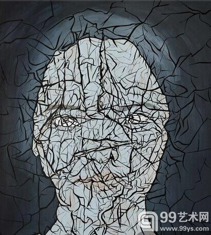岳敏君 《表皮3》