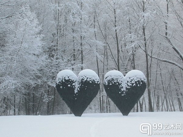 1.Jim Dine, 《两颗黑色的心》（Two Big Black Hearts） ，1985. 