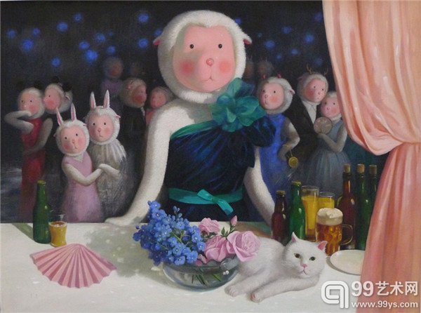 杨媛媛-大都会-布面油画-123x96cm-2014