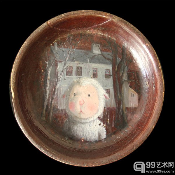 杨媛媛-圆盘No.1-综合材料-直径27cm-2014
