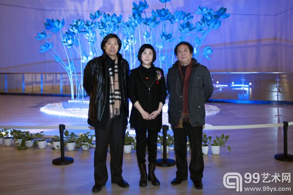 丁杰、杜华、刘健在济南市美术馆