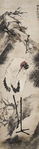 任伯年《鹤》