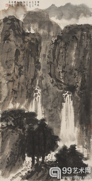 傅抱石《山水》