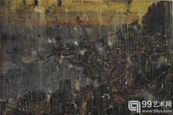 《黄昏，在我透明的忧伤里》赵峥嵘布面油画150x100cm2014年