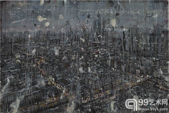 《请告诉我吧，这蓝色的秘密》赵峥嵘布面油画150x100cm2014年