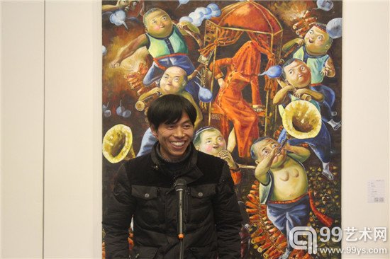 参展艺术家熊庆华致辞