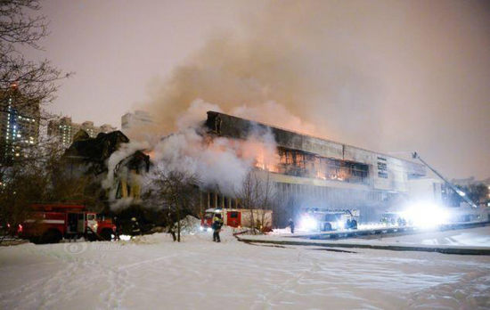 莫斯科百年图书馆失火大量珍贵古藉焚毁