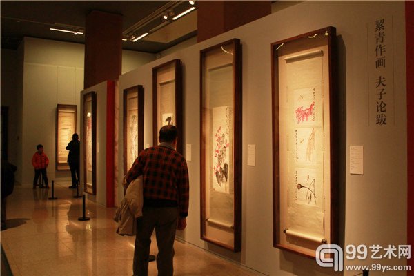 “人民的艺术家——老舍、胡絜青藏画展”展览现场