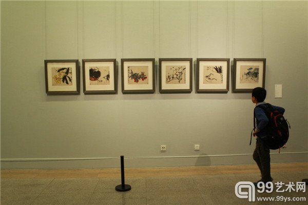 “人民的艺术家——老舍、胡絜青藏画展”展览现场