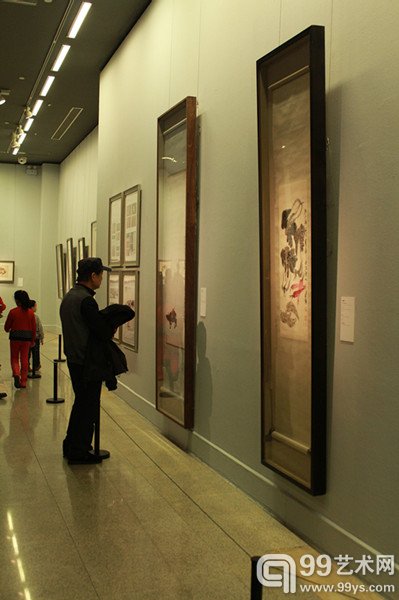 “人民的艺术家——老舍、胡絜青藏画展”展览现场