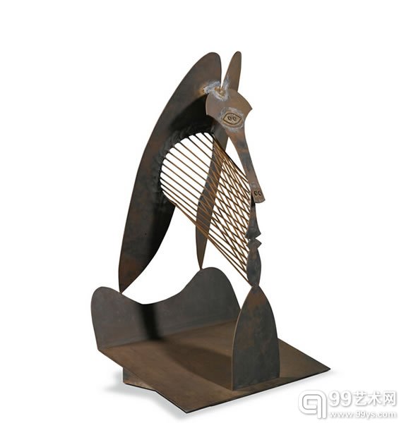 No 6 : 毕加索铁制雕塑作品《头像》（TÊTE）以888.5万英镑售出