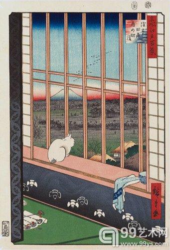 喵星人来袭：美国举办猫主题的浮世绘展