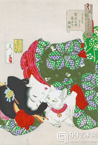 喵星人来袭：美国举办猫主题的浮世绘展