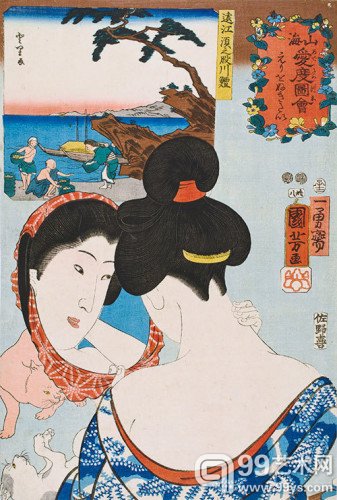 喵星人来袭：美国举办猫主题的浮世绘展