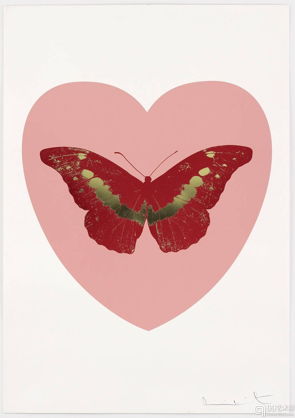 Damien Hirst 蝴蝶心作品