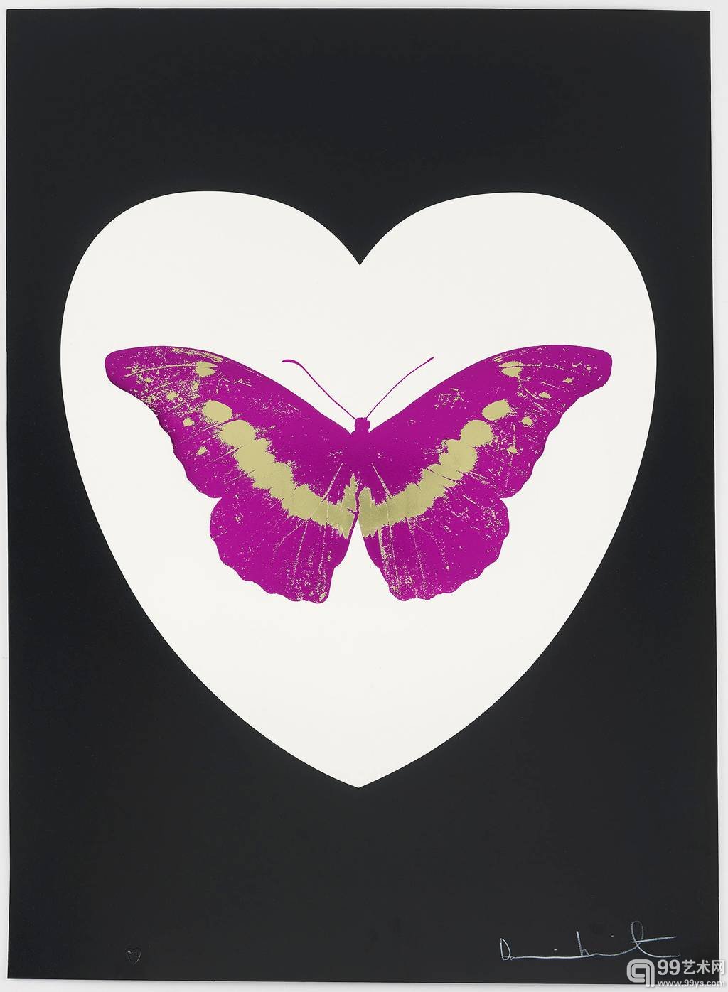 Damien Hirst 蝴蝶心作品