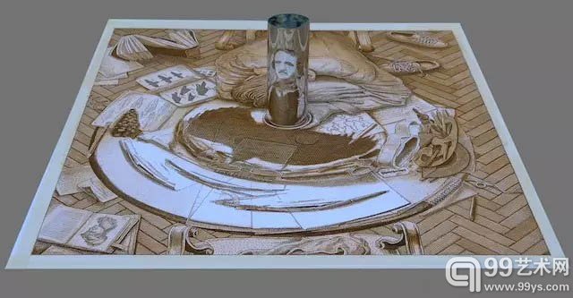 严谨的创作：集透视学，几何学和物理学于一身的艺术绘画