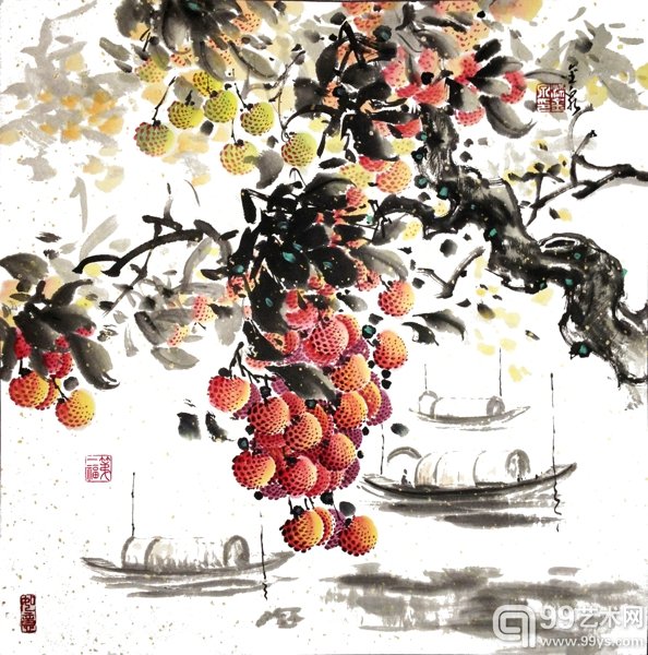 广绣：一湾江水绿，两岸荔枝红 