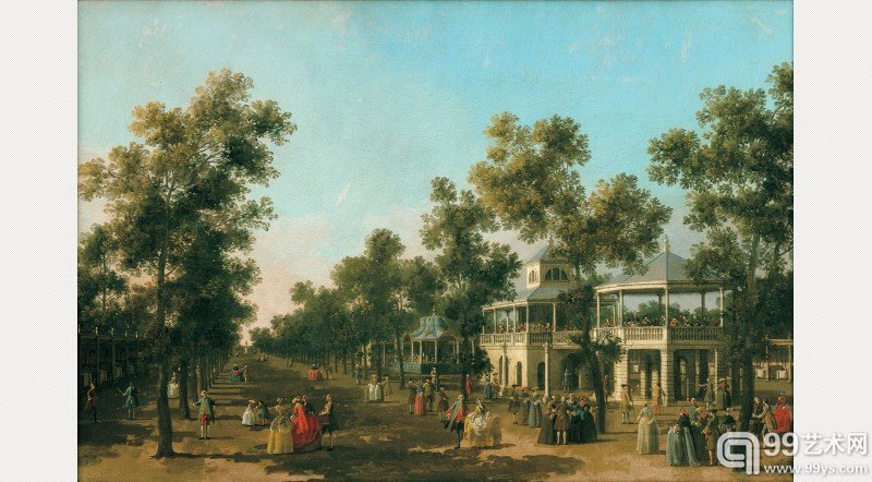 Canaletto, The Grand Walk Vauxhall Gardens, c.1751