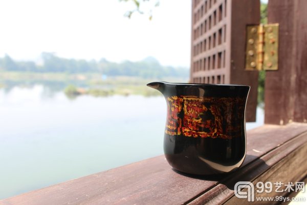 观古楼漆艺茶具系列-公道