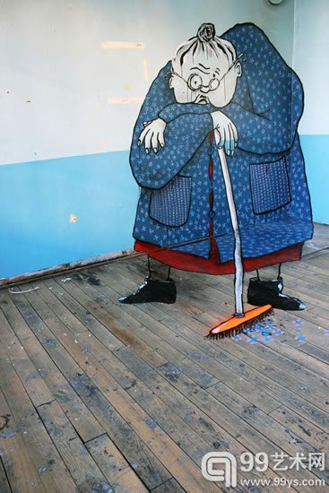 法国街头涂鸦艺术家双人组ELLA & PITR作品