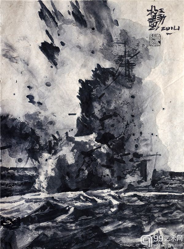 《水墨风景No.113》 2014  46x34cm  王劲松