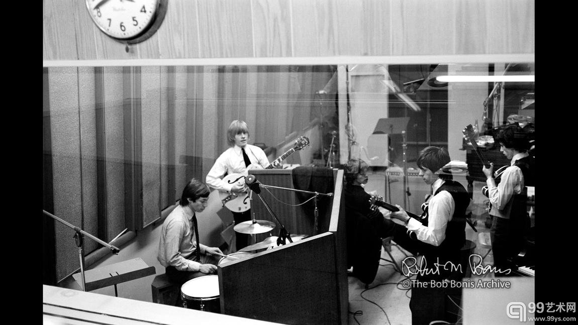 Rolling Stones record at Chess Records Studio, Chicago, June 1964