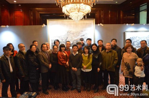 山水清和——杨云鹤中国画作品展开幕现场嘉宾合影