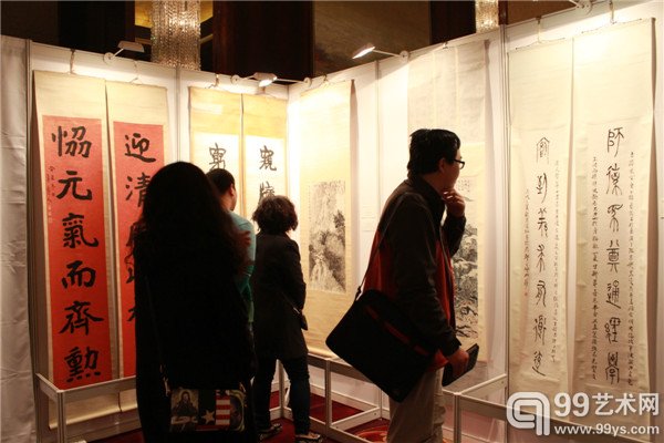 香港苏富比2015春拍预展现场 中国书画