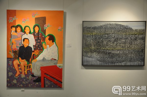 保利香港2015年春拍北京预展现场：余友涵作品