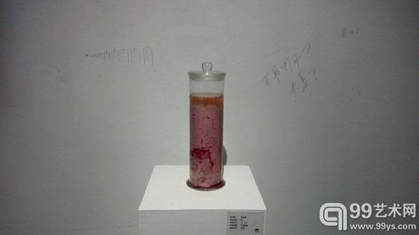 展览现场的墙上吐槽
