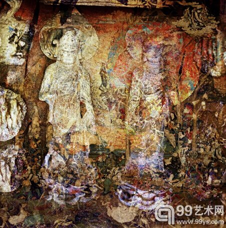 《七叩八拜》观念摄影100 x 100cm 2015