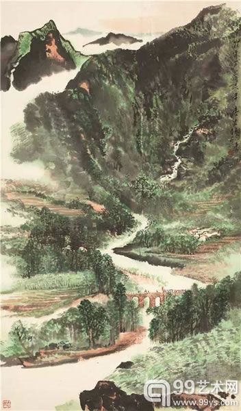 唐云(1910-1993) 走向革命圣地