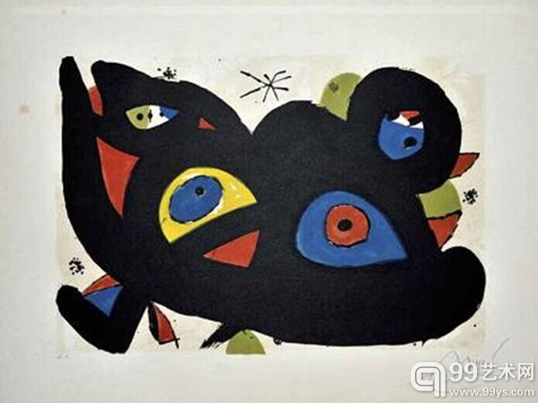 米罗《猫捉老鼠》