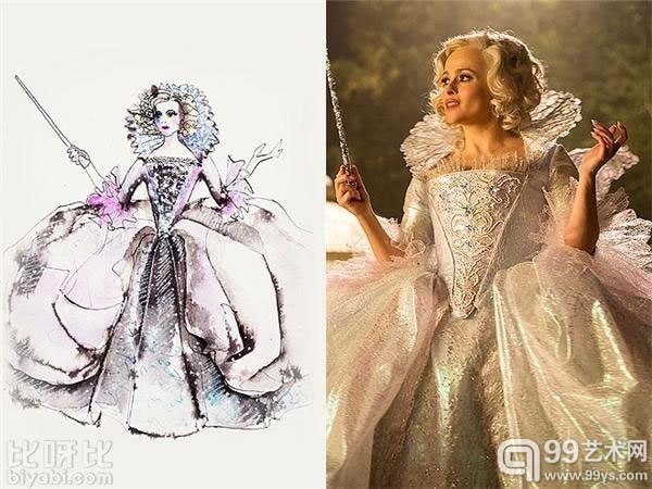 《灰姑娘》的服装设计不仅奢华美丽，且极度的贴合了人物的性格，可以称得上是完美之作，