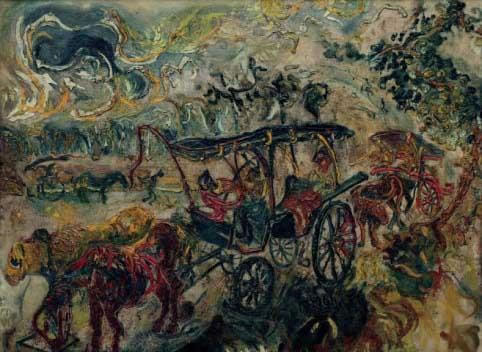 阿凡迪（Affandi；1907 – 1990）《马车》