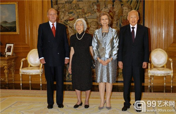 2005年,西班牙前任国王胡安·卡洛斯一世、王