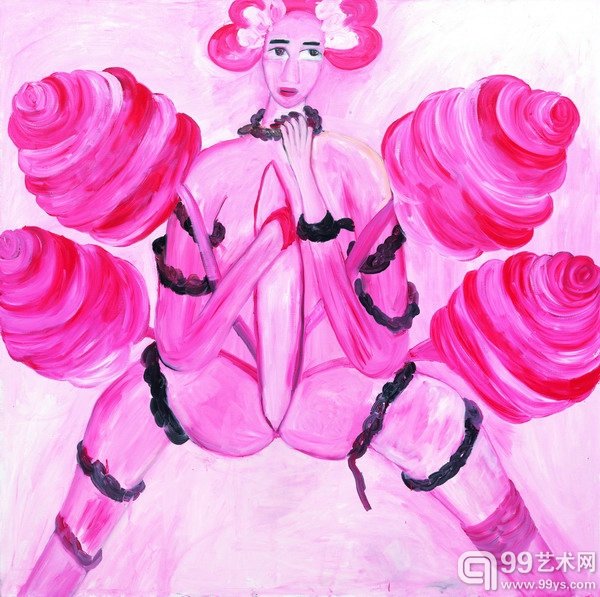 《无法消失的种子》200x200cm 布面油画2014