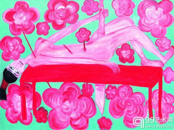 《深红》150 x 200cm布面油画2014