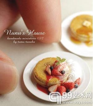 日本艺术家田中智作品 不足手指头大小的餐点
