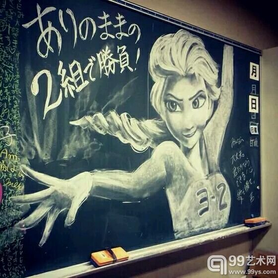 女王,饶了我吧,再也不敢说自己曾经画过黑板报了。。。